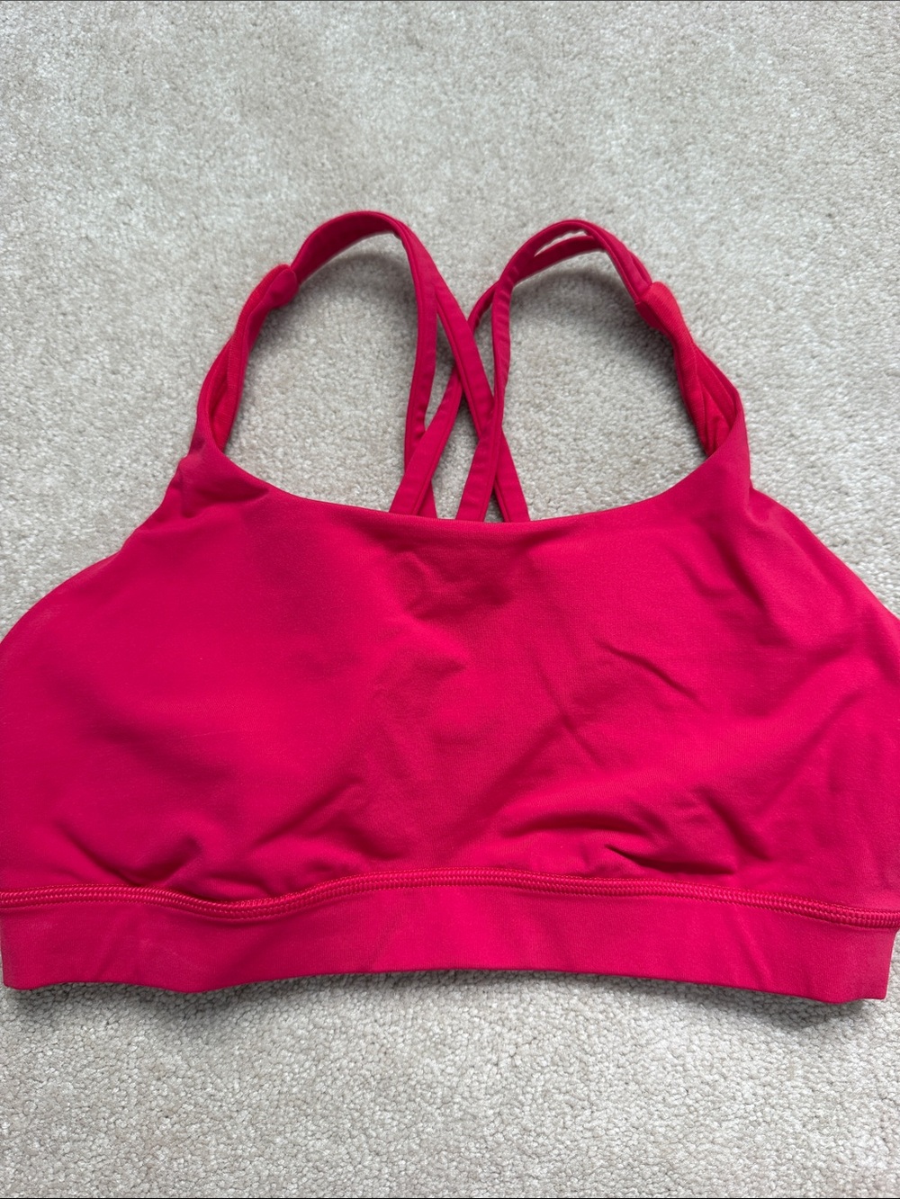 lululemon athletica Strappy Sports Bra - Hot Pink